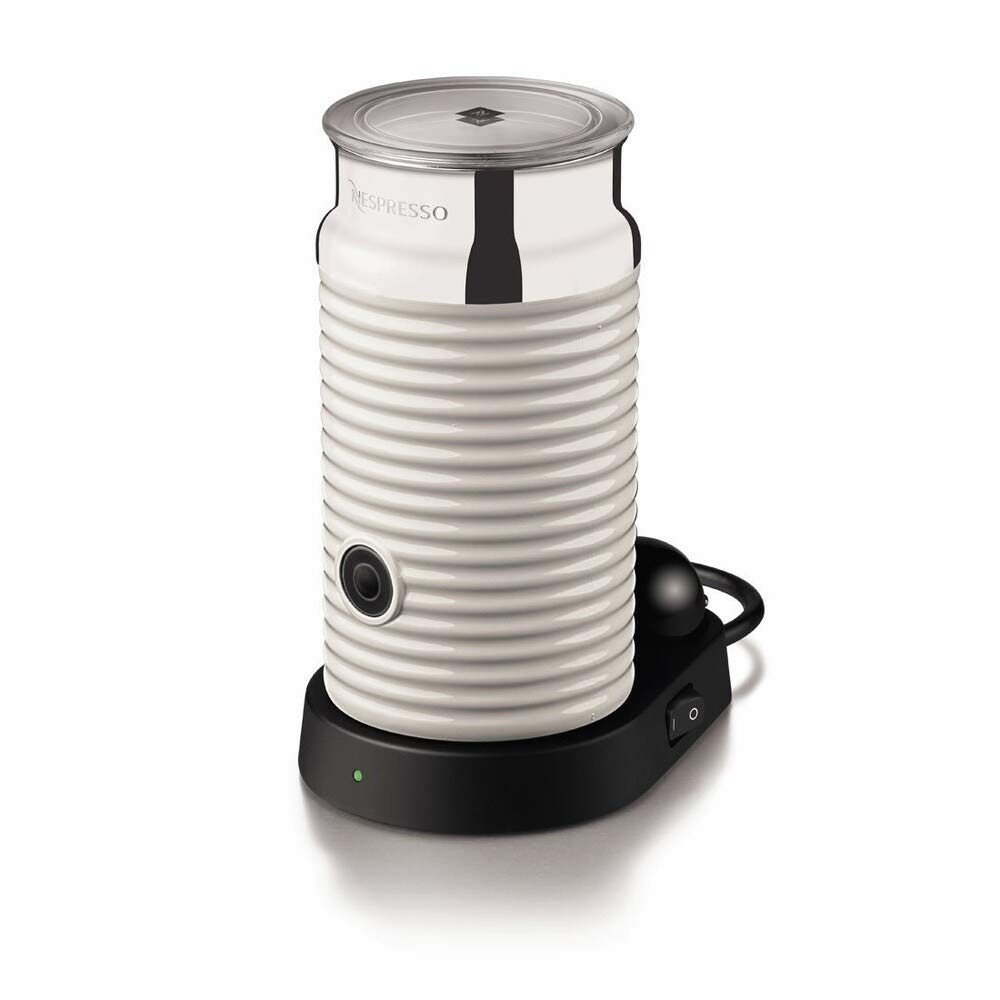Nestle Nespresso Aeroccino 3 Electric Milk Frother - White | Barista-Quality Foam for Lattes & Cappuccinos | Perfect for Home Coffee Shops & Office Use