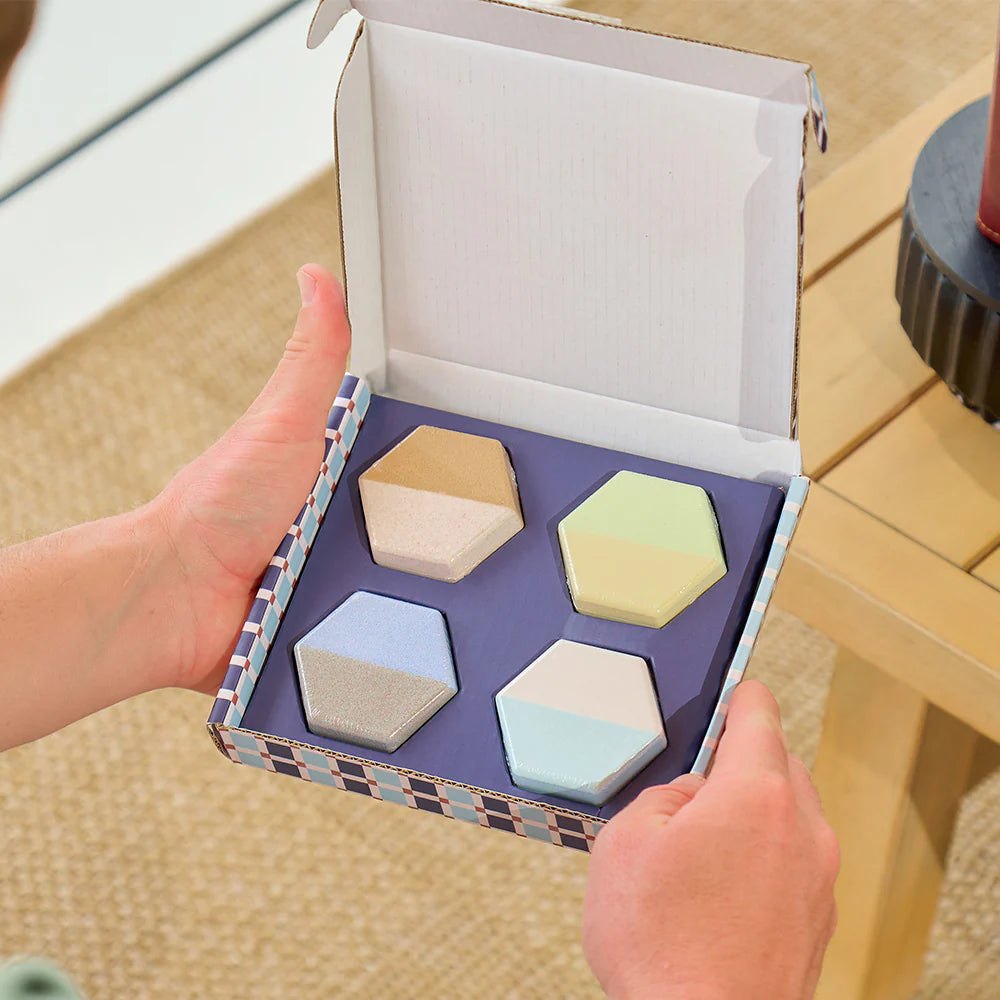 Annabel Trends Hexagon Shower Steamers for Men - Aromatherapy Essential Oils for Relaxation & Stress Relief - Perfect for Spa, Self-Care & Gift Giving
