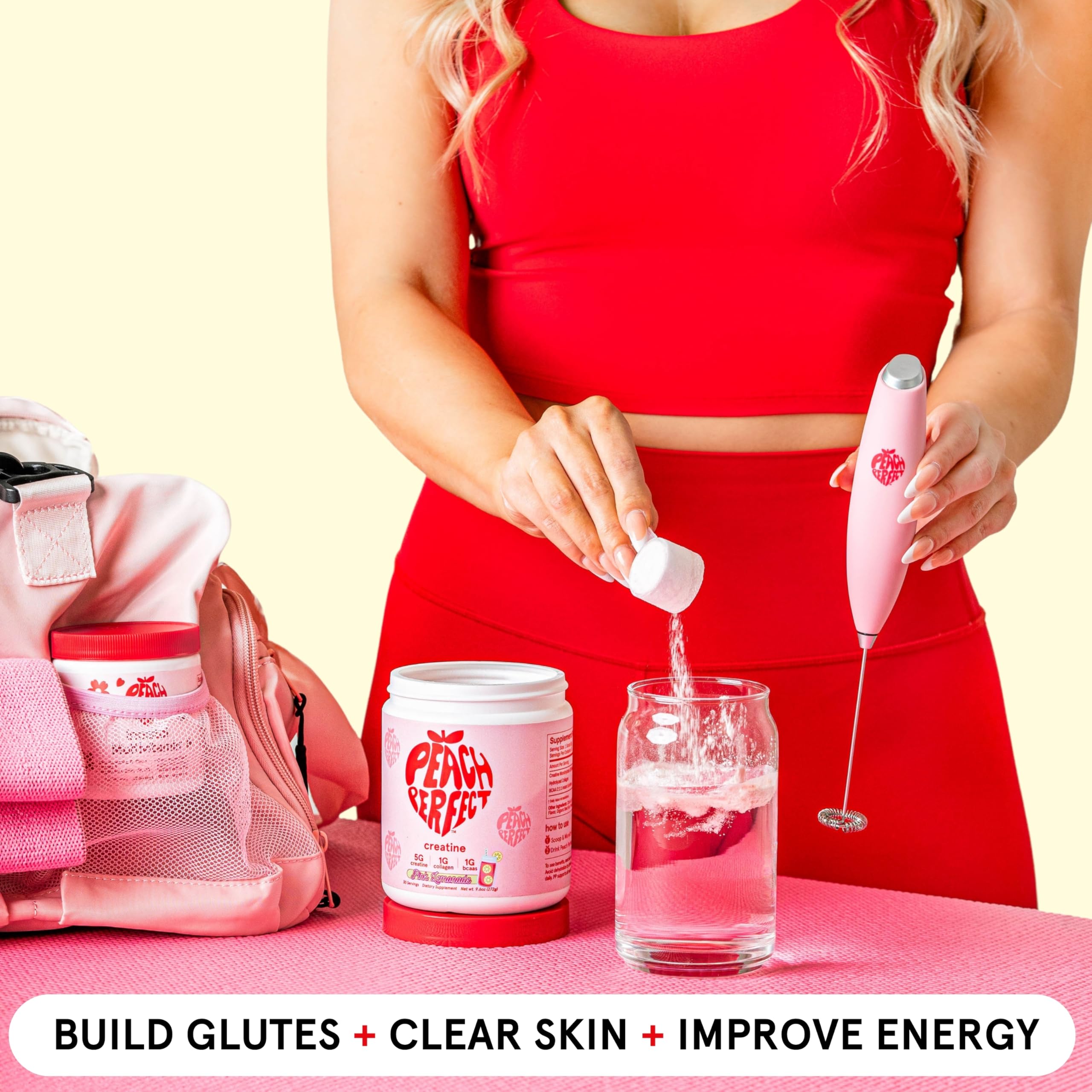 Best Creatine Monohydrate Powder for Women - Vegan Micronized Creatine with Collagen & BCAAs, 5g per Serving - Energy Boost & Muscle Support - 30 Servings, Strawberry Acai Flavor - Perfect for Post-Workout Recovery & Fitness Goals