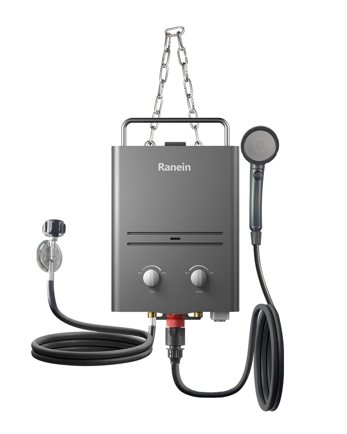 1.58 GPM Portable Tankless Water Heater - Instant Gas Propane Hot Water System for RV, Camping, Cabins & Outdoor Use | Lightweight with Handle for Easy Transport | Perfect for Showers, Washing Dishes & Outdoor Cleaning