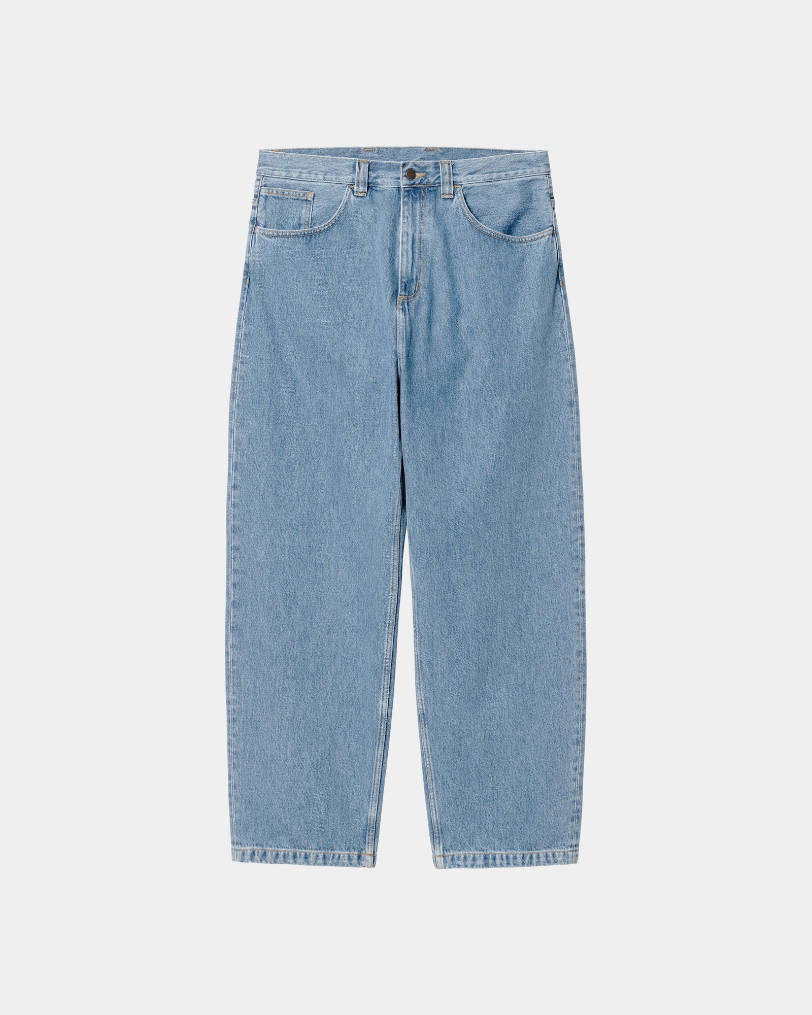 Brandon Men's Casual Pants - Stone Bleached Blue Denim Jeans for Everyday Wear & Comfort | Perfect for Work, Travel & Outdoor Activities