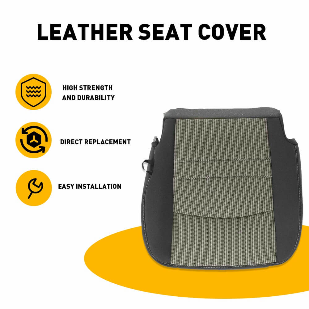 2009-2012 Dodge Ram 1500/2500/3500/4500/5500 Driver Side Bottom Cloth Seat Cover Replacement - Durable & Custom Fit for Truck Seats - Perfect for Work Trucks, Off-Roading & Daily Commutes