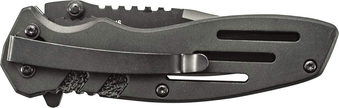Smith & Wesson Extreme Ops Folding Knife - Tactical Pocket Knife with Stainless Steel Blade for Camping, Hiking & Outdoor Survival Gear