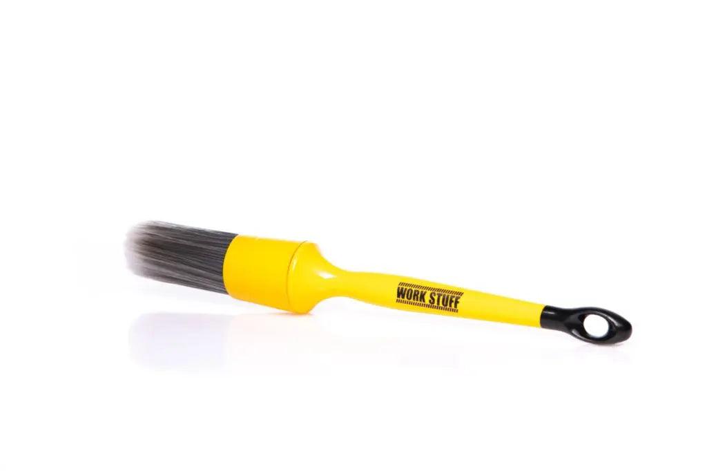 WORK STUFF Detailing Brush Grey - Professional Car Detailing Brush for Interior & Exterior Cleaning - Perfect for Cars, Trucks, Motorcycles & RVs