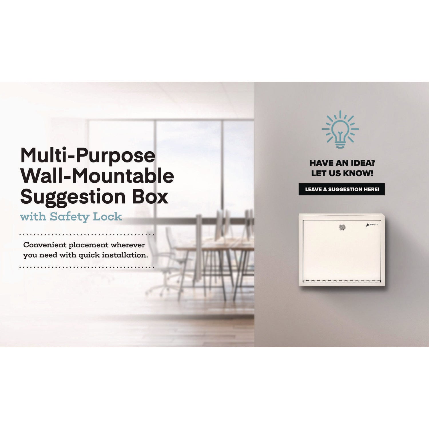 AdirOffice Large Secure Drop Box - 12