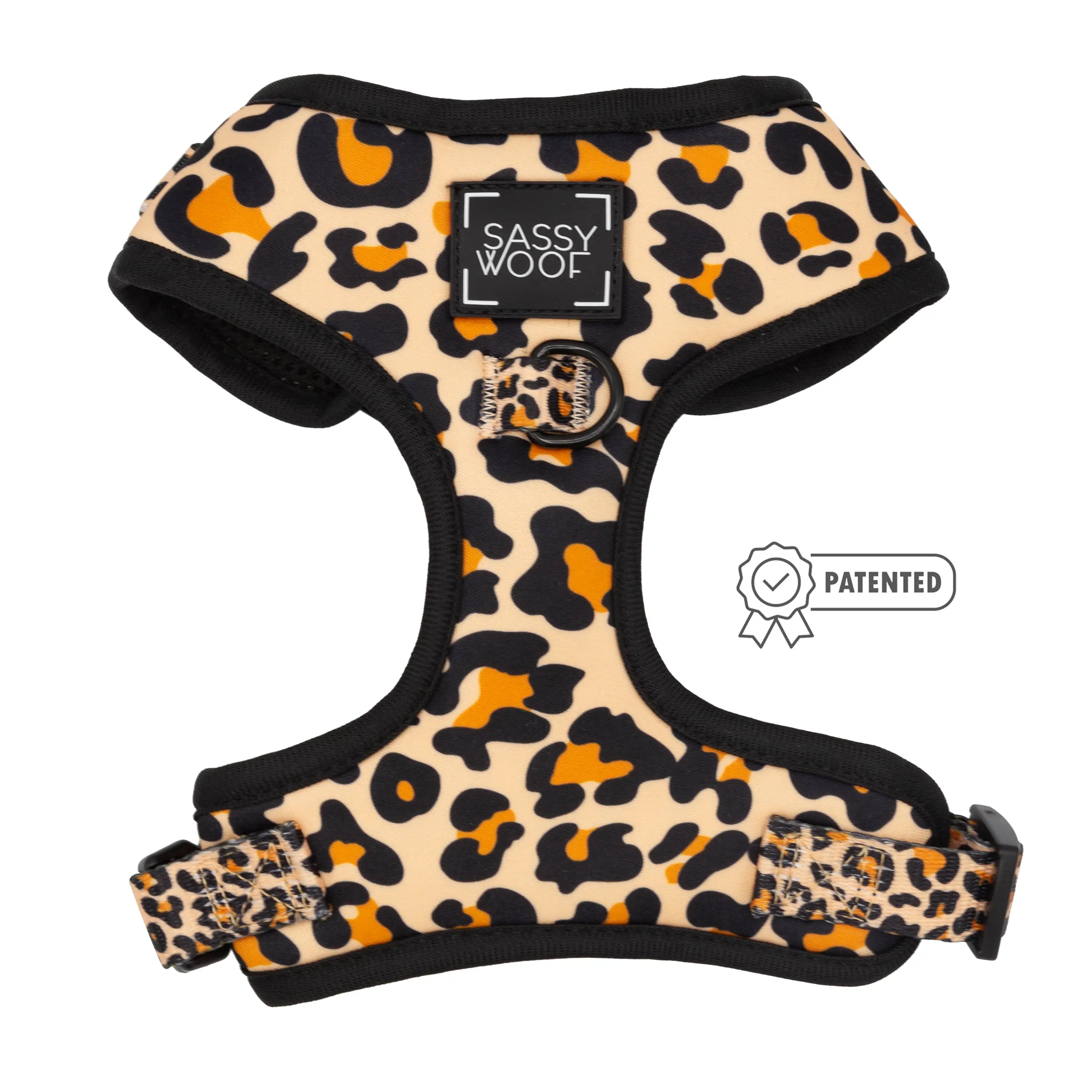 Sassy Woof Adjustable Dog Harness for Small Medium Large Dogs - Reflective & Breathable Pet Vest with 4 D-Ring Leash Attachments (Multiple Colors) - Perfect for Walking, Running, and Outdoor Adventures