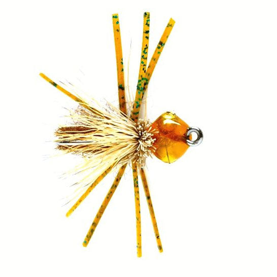 Fulling Mill Bonefish Bitters Amber Fly - Premium Saltwater Fly Fishing Lure for Bonefish, Permit & Tarpon - Perfect for Flats Fishing & Coastal Angling Adventures