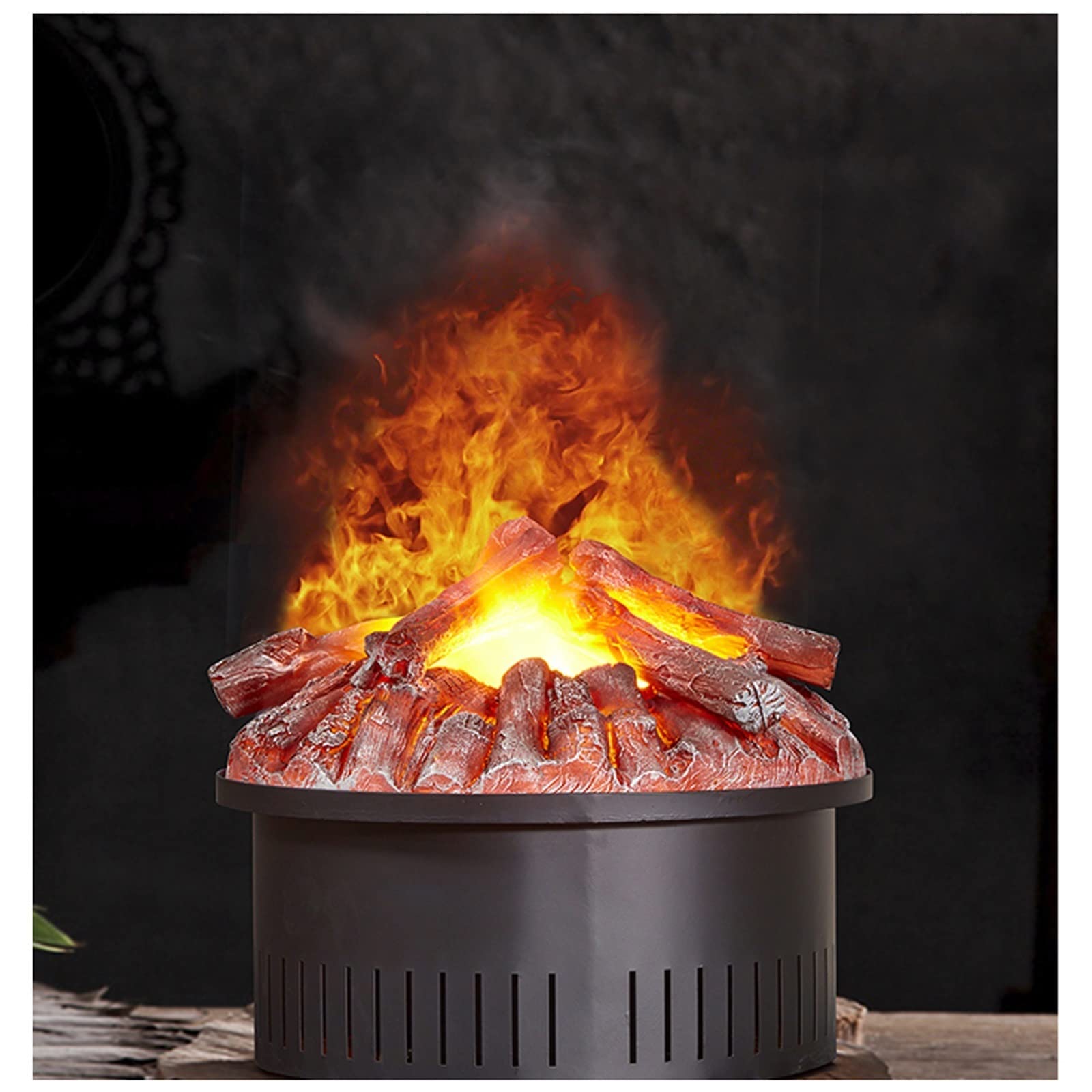 Electric Fireplace with Realistic Flame Effects - Portable Remote Control Heater for Home Decor | Perfect for Living Room, Bedroom & Office Warmth