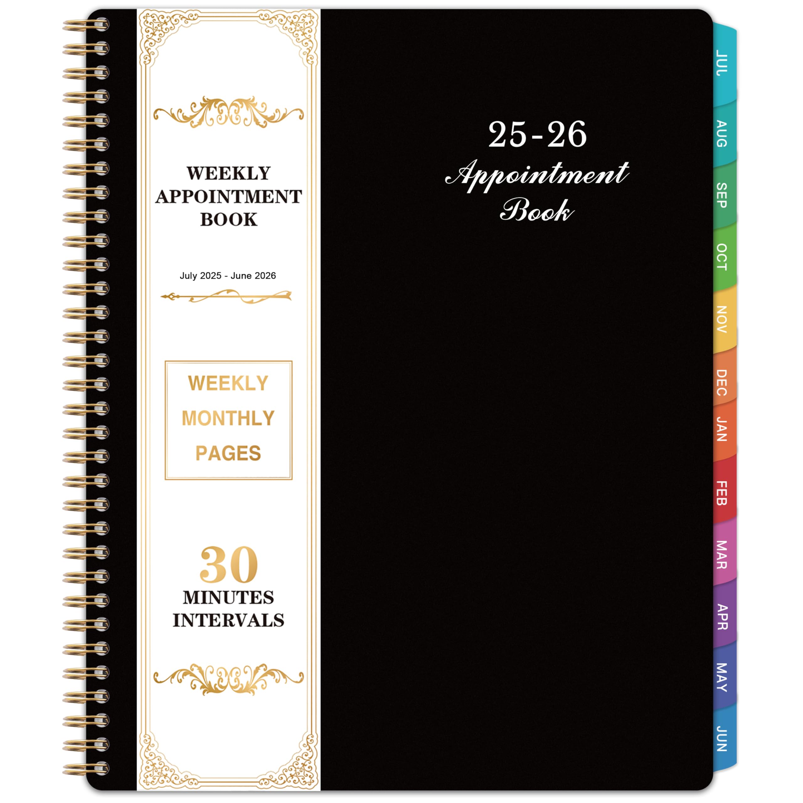 2025-2026 Weekly & Daily Planner - July 2025 to June 2026 Appointment Book with Hourly Scheduling, 9