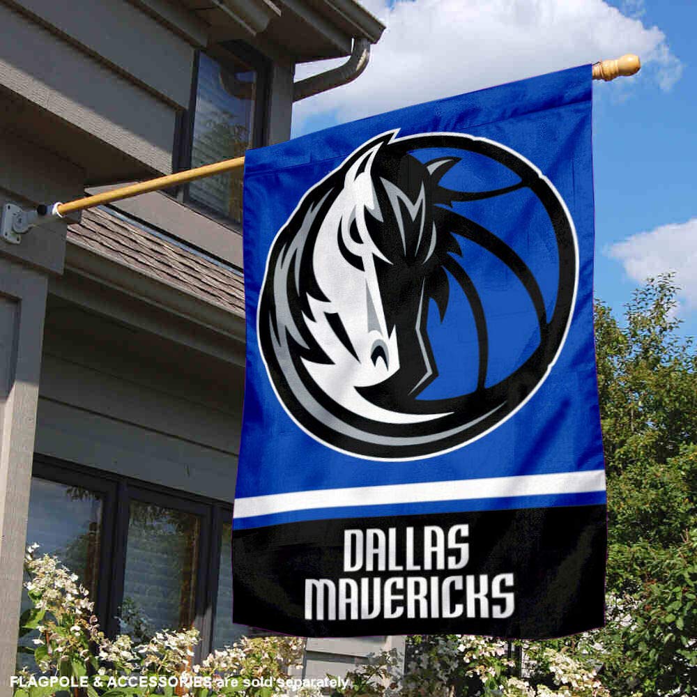 Dallas Mavericks Double Sided House Banner Flag - Officially Licensed NBA Team Decor for Game Day, Tailgating & Fan Cave