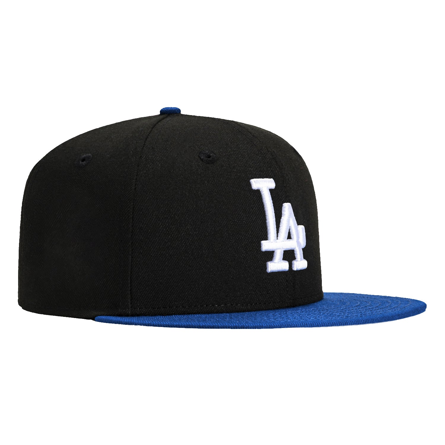 New Era 59Fifty Los Angeles Dodgers Baseball Cap - Black, Royal & White Colors - Perfect for Games, Streetwear & Sports Fans