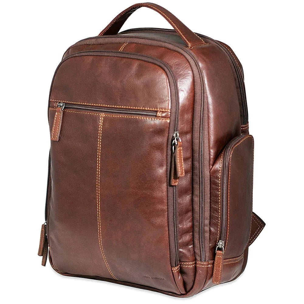 Jack Georges Medium Tech Backpack for Laptop & Tablet - Water-Resistant Business Travel & College Backpack with USB Charging Port