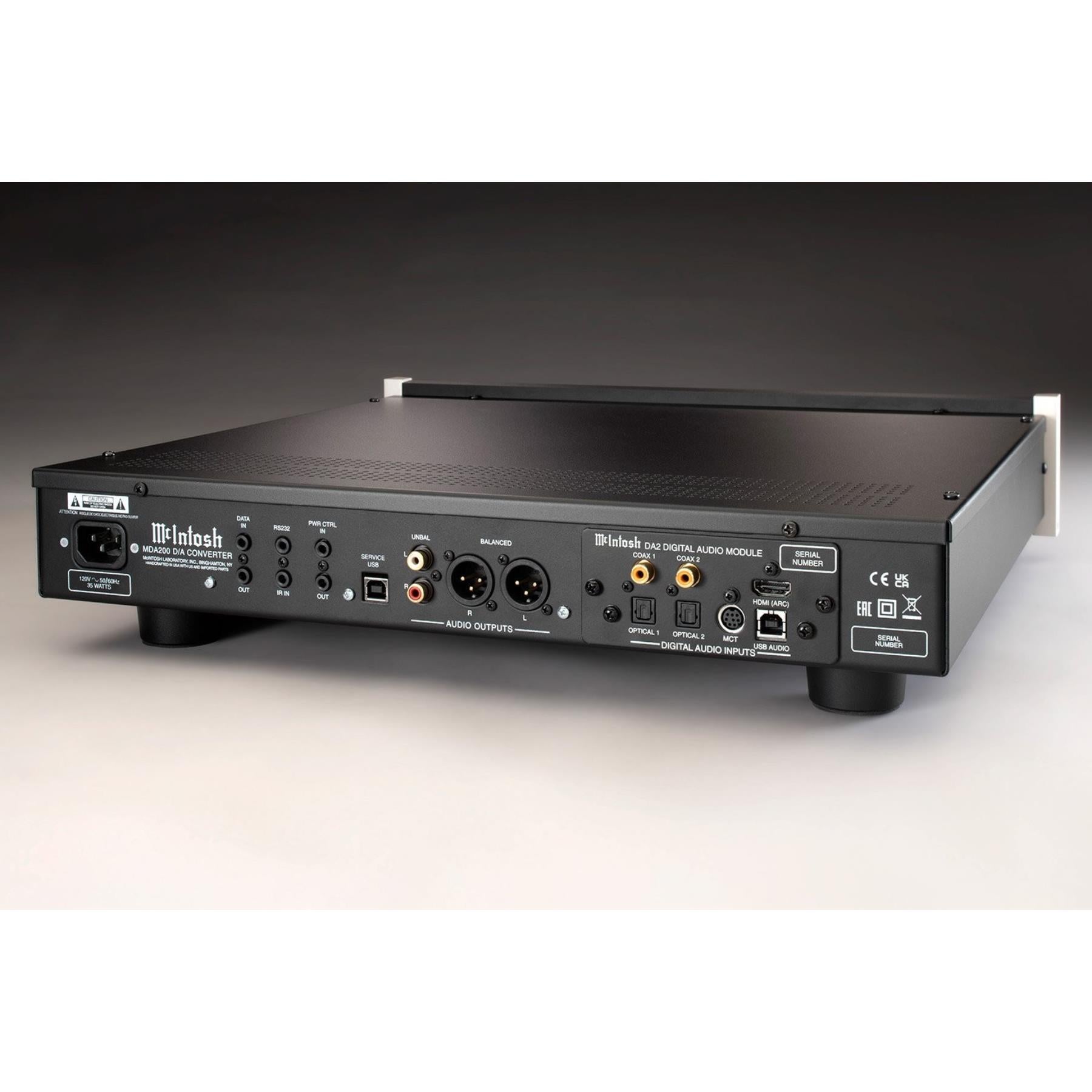 McIntosh MDA200 High-Resolution Digital-to-Analog Converter (DAC) for Audiophiles - Perfect for Home Theater & Music Listening