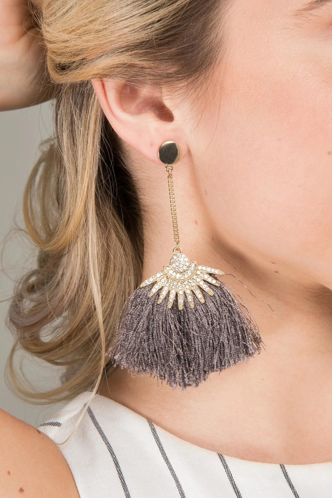 Boho Fringe Star Earrings for Women - Trendy Bohemian Dangle Earrings for Party, Festival & Everyday Wear