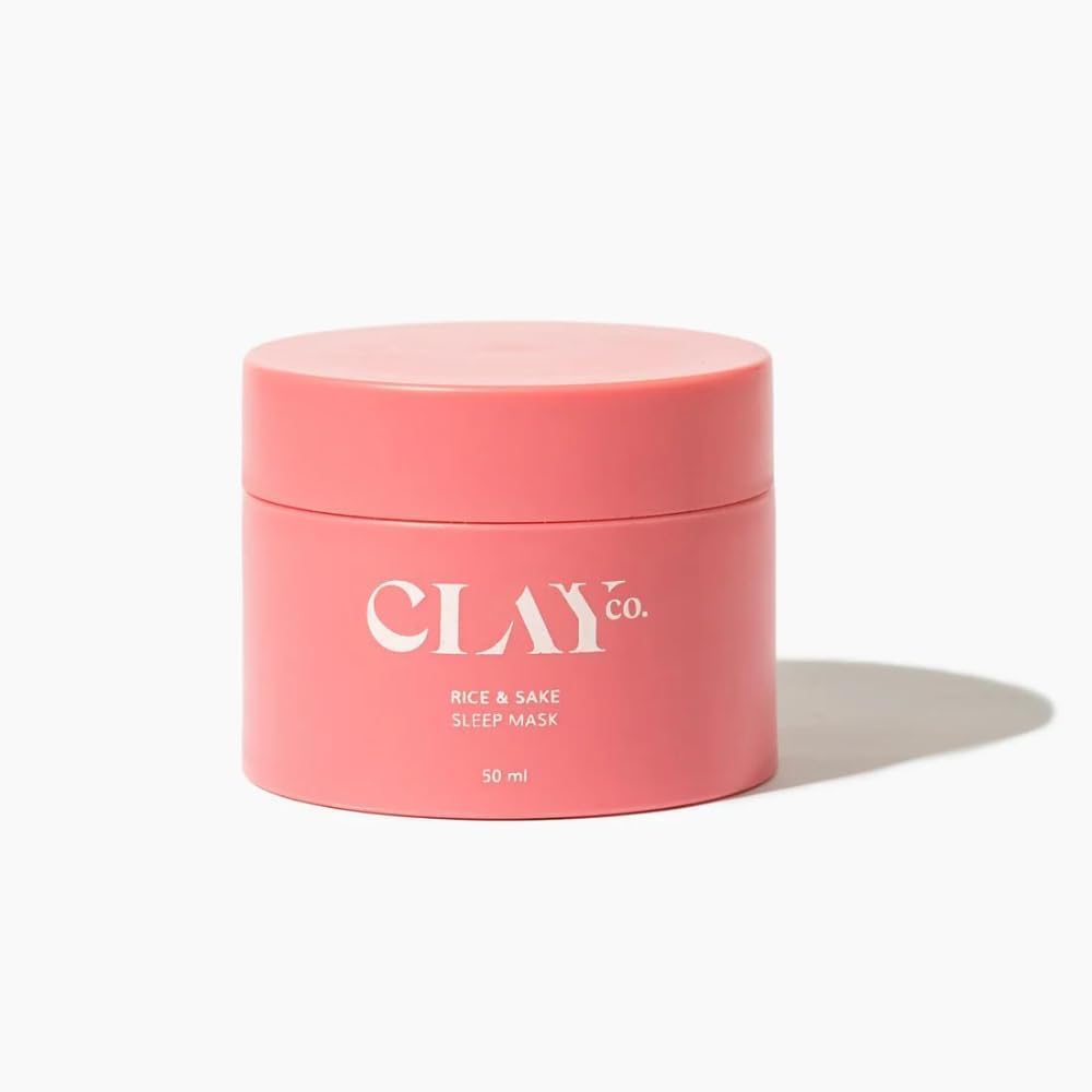 Clayco Rice & Sake Sleeping Mask 50ml - Overnight Face Mask for Glowing Skin & Glass Skin Effect | Japanese Night Cream | Vegan & Sulfate-Free Skincare | Perfect for Nighttime Routine & Self-Care