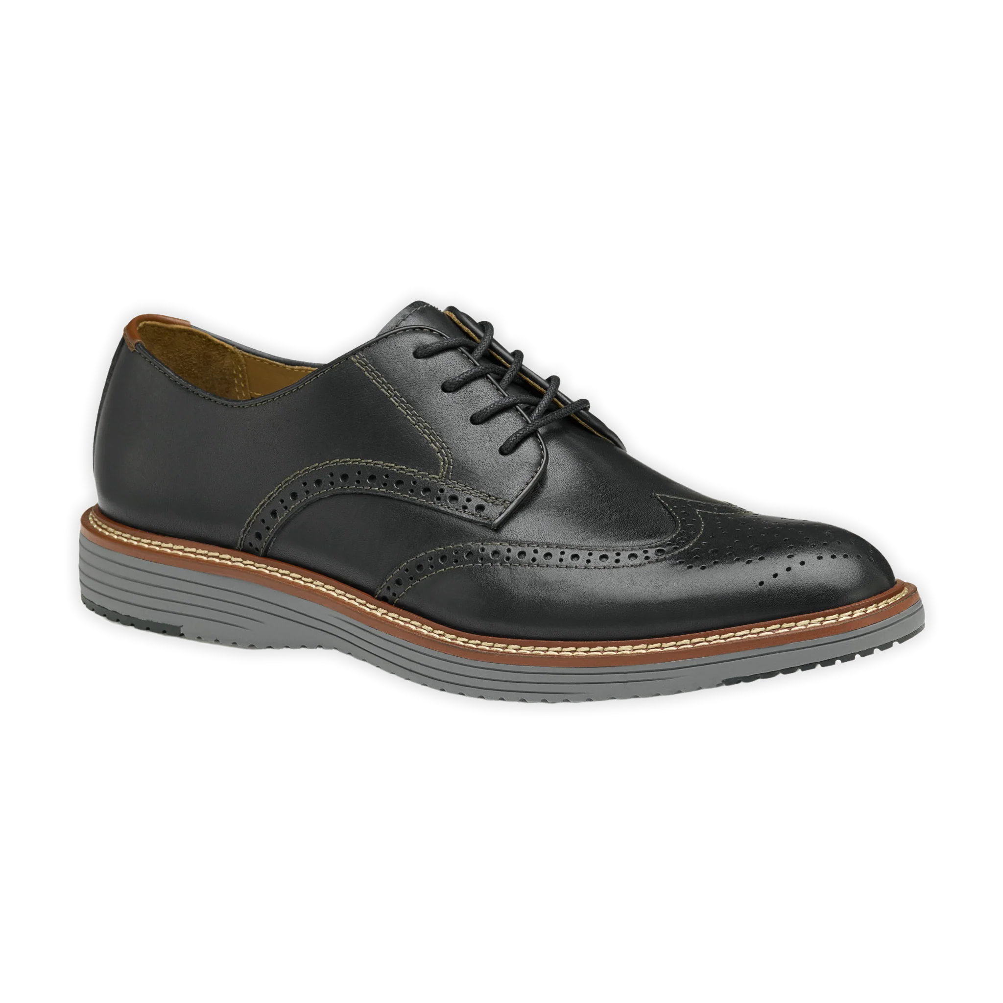 Men's Upton Wingtip Dress Shoes - Classic Oxford Brogue Style for Business & Formal Occasions | Comfortable Leather Dress Shoes for Weddings, Office & Special Events