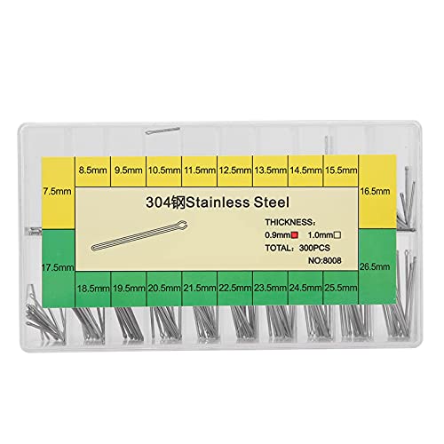 0.9mm Watch Bracelet Split Pins - Stainless Steel Watch Repair Kit with 100pcs for Watch Band Replacement & DIY Jewelry Making - Perfect for Watch Repair Shops, Home Use & Watch Enthusiasts