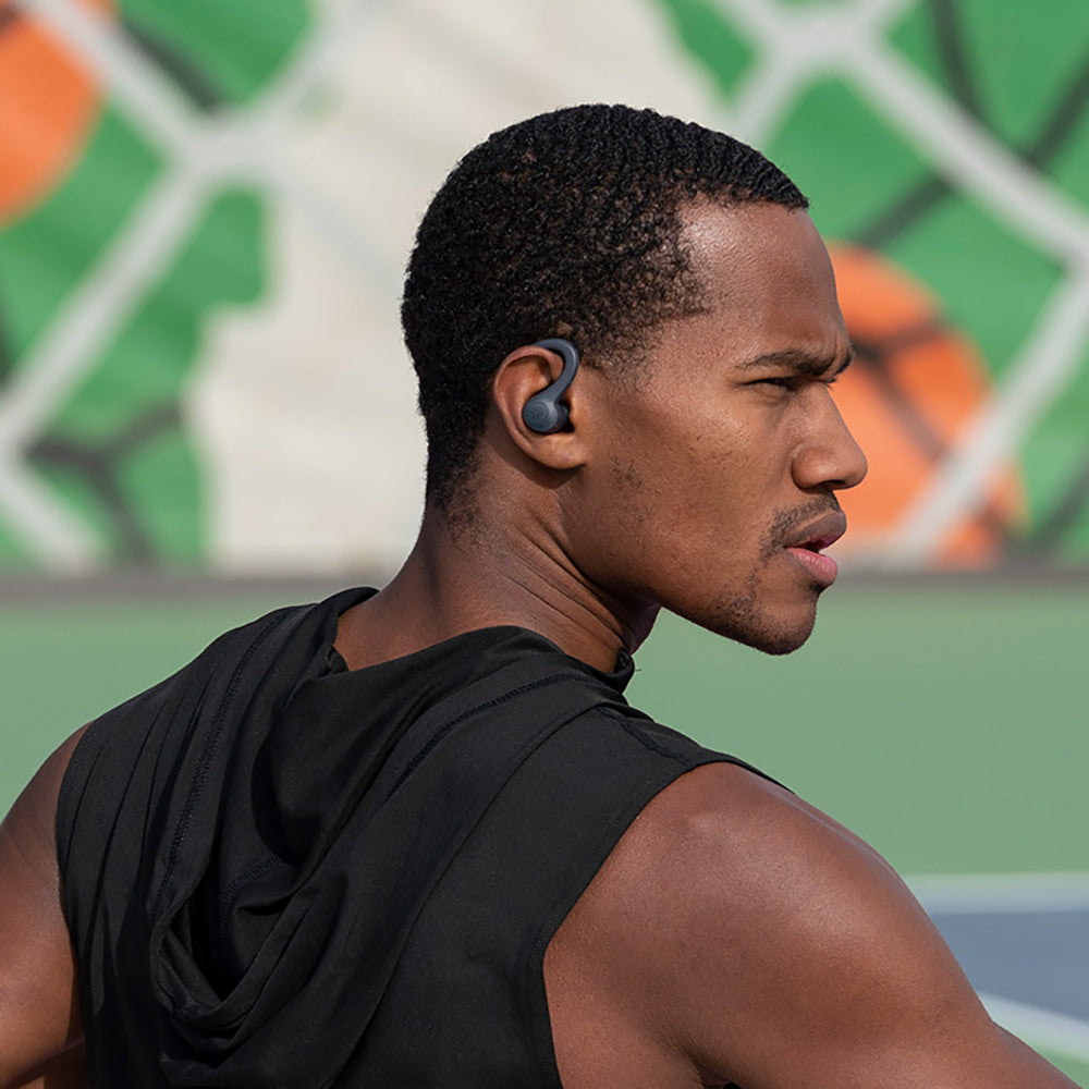 GO Sport+ True Wireless Earbuds with Bluetooth 5.0, IPX7 Waterproof, 30H Playtime - Graphite Black | Perfect for Gym, Running, Workouts & Travel