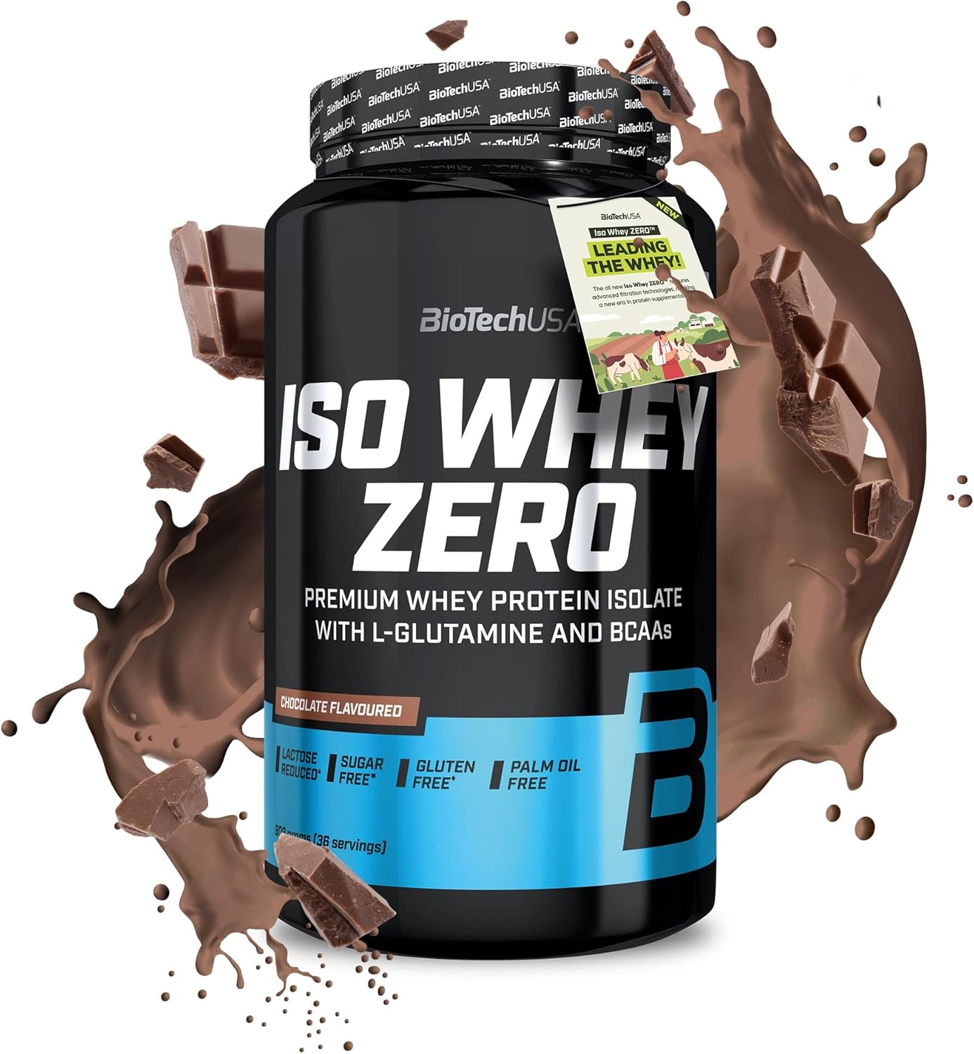 BioTechUSA Iso Whey Zero 908g - Premium Zero Carb Whey Protein Powder for Muscle Recovery & Growth - Ideal for Post-Workout, Gym & Fitness Enthusiasts
