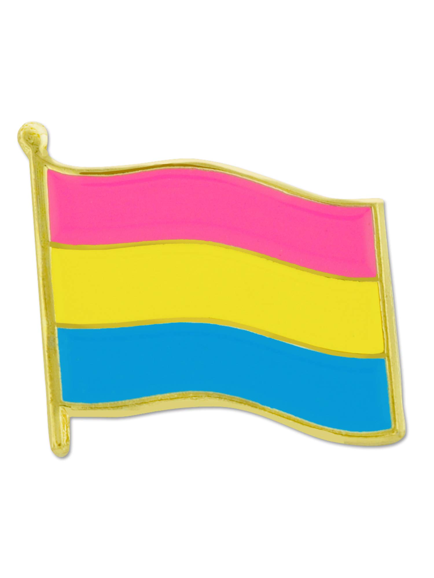 PinMart Pansexual Flag LGBTQ Pride Enamel Lapel Pin - Rainbow Jewelry for Pride Month, LGBTQ Ally, Awareness Events & Everyday Wear