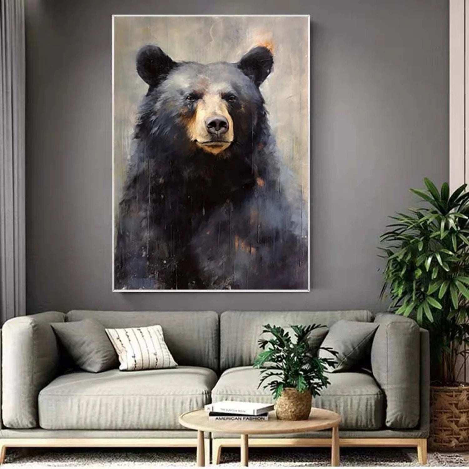Animal Art Painting #AP160 - Handmade Canvas Wall Art for Home & Office Decor | Perfect for Living Room, Bedroom, or Gift