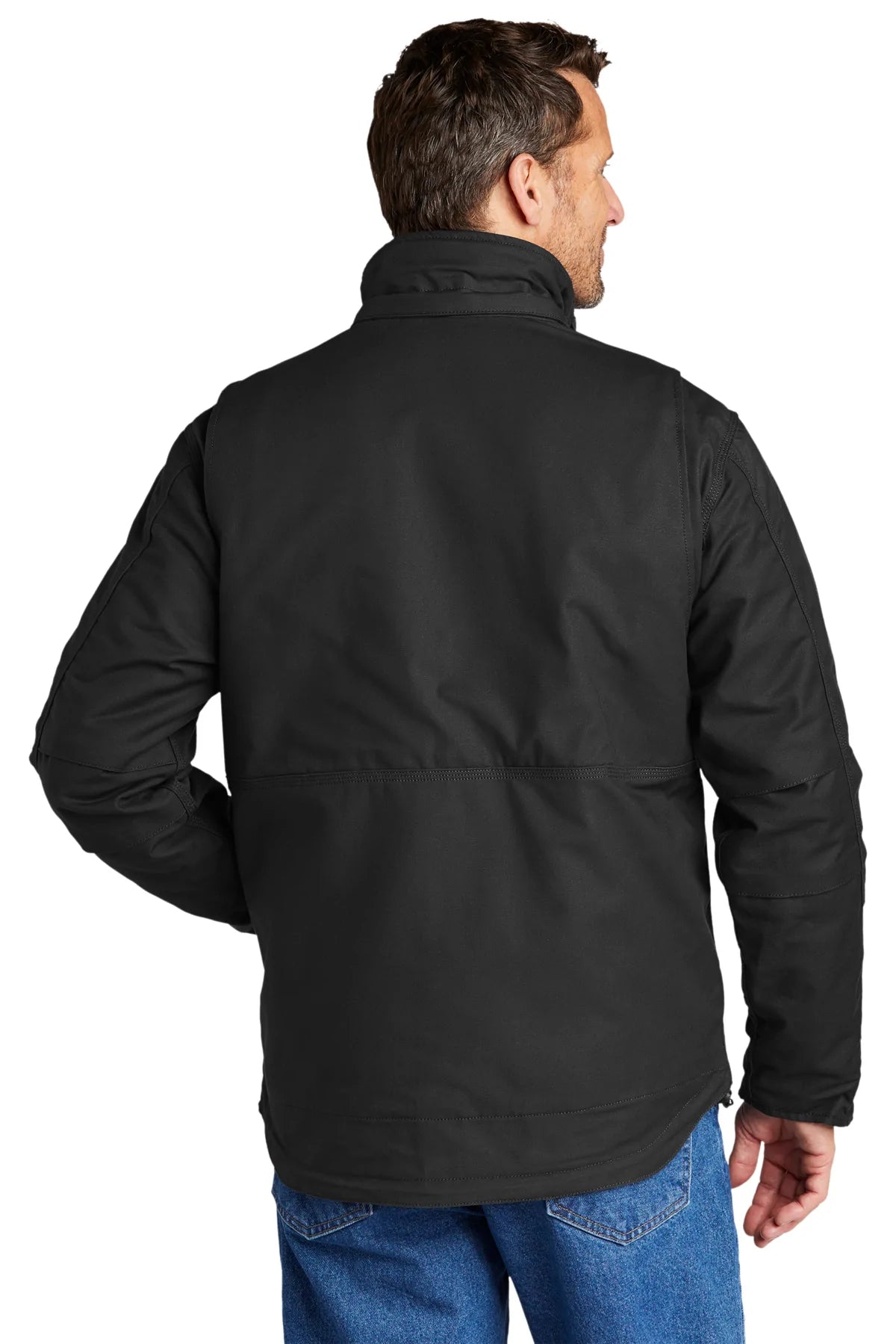 Carhartt Full Swing Cryder Jacket for Men - Durable Work Jacket with Branded Logo, Black - Ideal for Construction, Outdoor Work & Heavy-Duty Activities