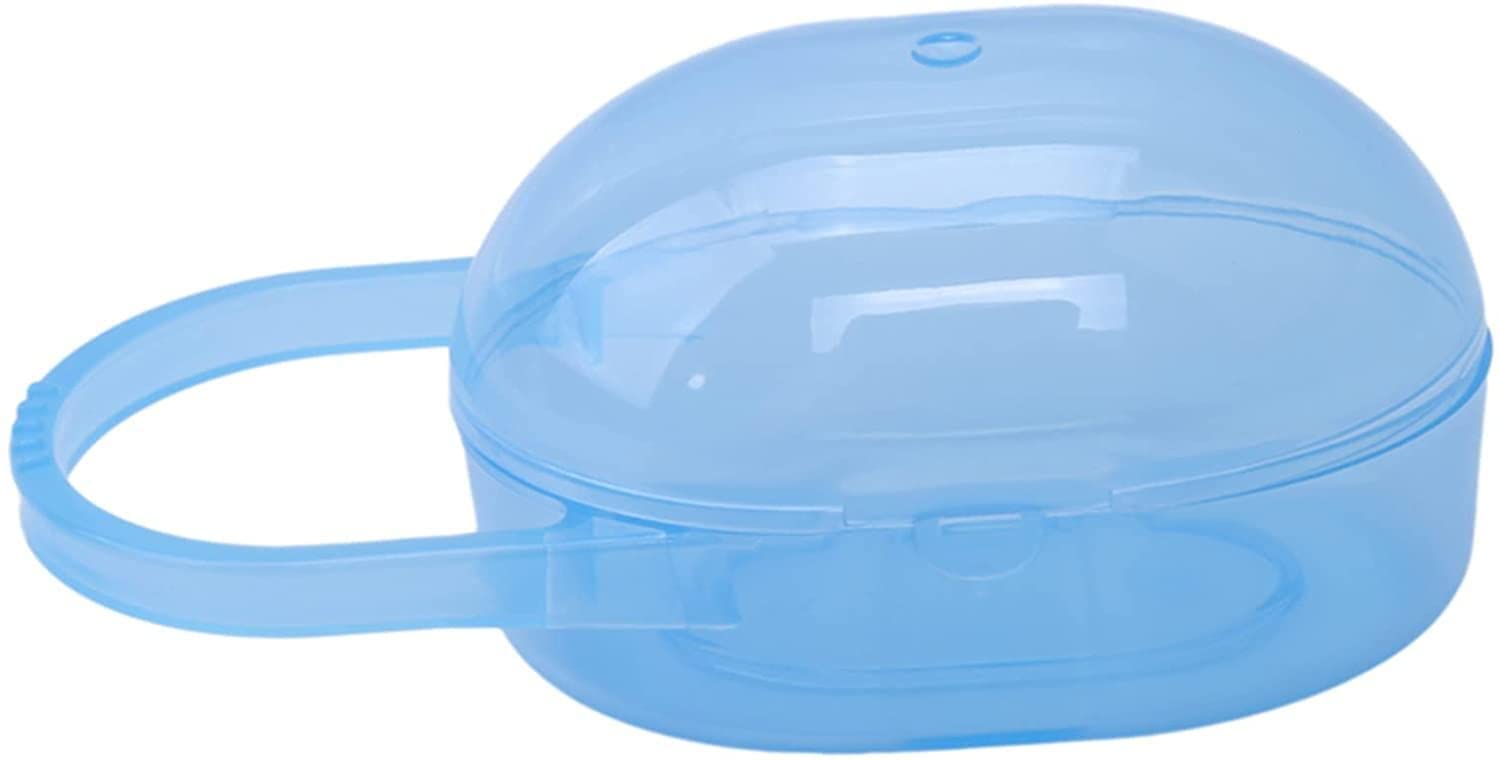 Baby Pacifier Holder Case - Portable Pacifier Storage Box for Diaper Bags, Travel & Outdoor Activities - Dustproof & Protective (Blue) - Perfect for Home, Park, Car & On-the-Go Use