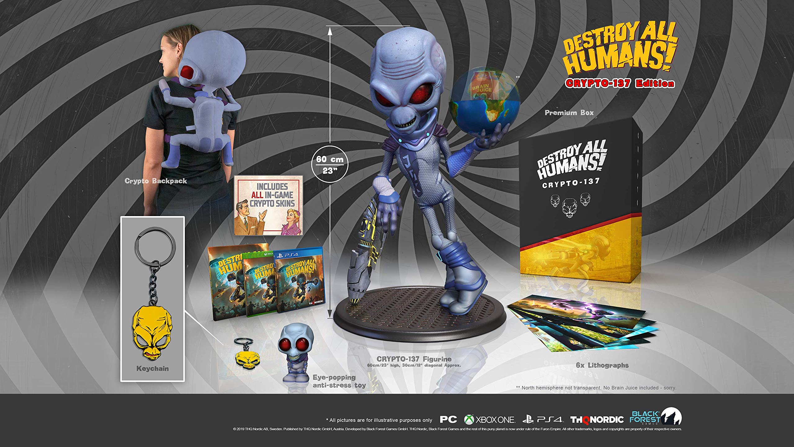 Destroy All Humans! Crypto-137 Edition - PS4 Game | Alien Invasion Action Adventure | Perfect for Sci-Fi Fans & Retro Gamers | Great for Single-Player Story Mode & Collectors