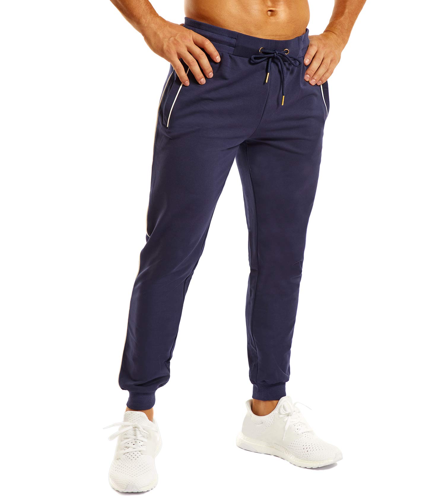 OuBER Men's Comfortable Workout Jogger Pants - Breathable Gym Sweatpants for Running, Training & Lounge Wear