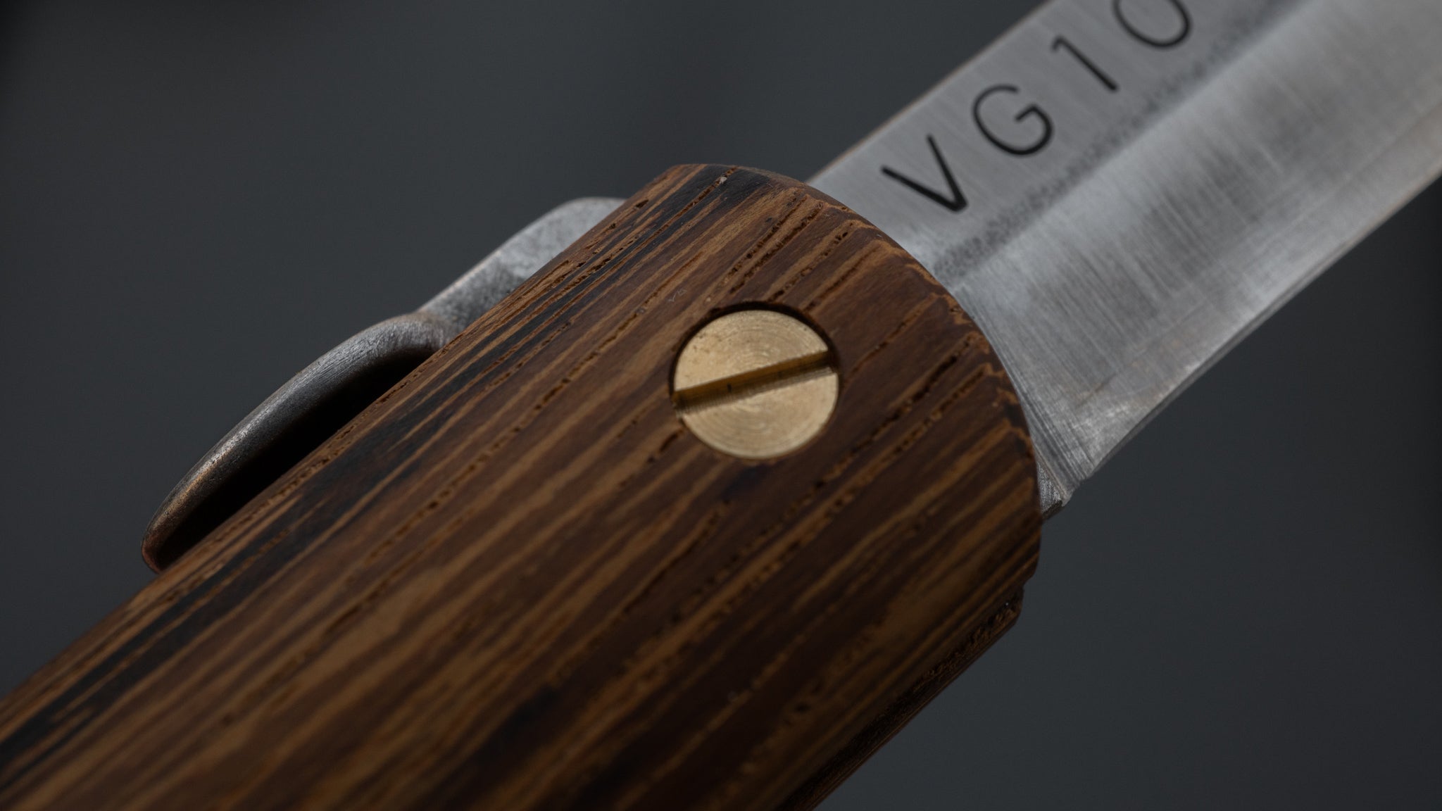 Premium Higonokami VG-10 Stainless Steel Folding Pocket Knife with Tagayasan Wood Handle - EDC, Camping, Hiking & Outdoor Survival Tool