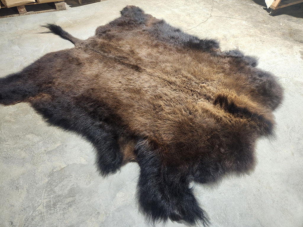 Premium Large Buffalo Robe - Soft & Warm Winter Blanket for Cozy Home, Cabin, or Outdoor Camping