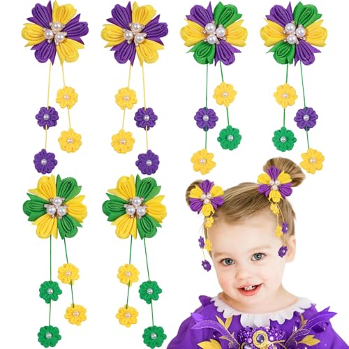 Flower Bows-Mardi Gras
