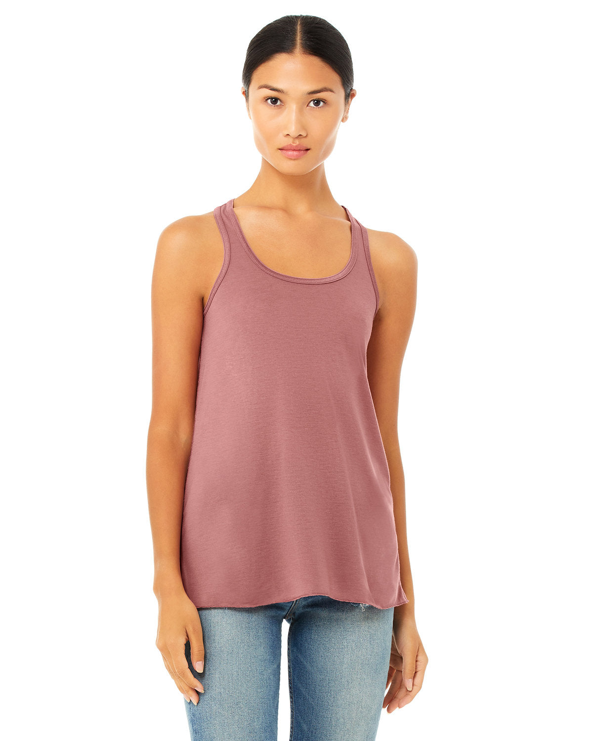 Bella + Canvas B8800 Women's Flowy Racerback Tank Top - Soft & Lightweight Slim Fit Workout Shirt for Yoga, Running & Gym