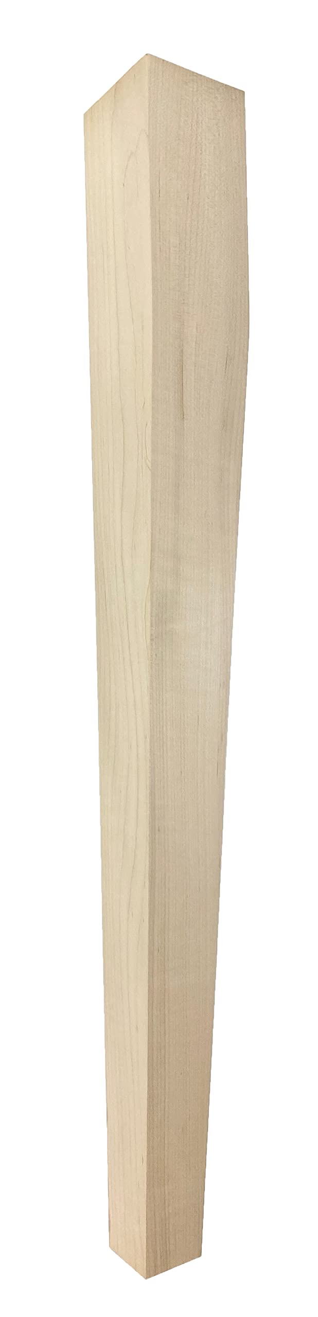 2-Sided Tapered Maple Wood Island Leg - 34.5