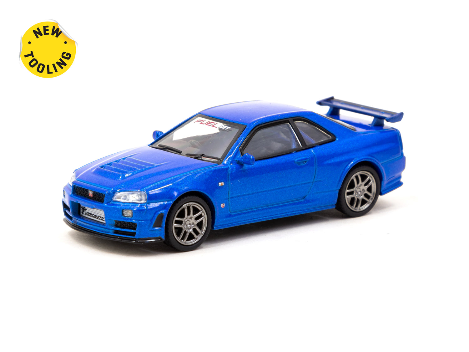 Schuco X Tarmac Works 1/64 Nismo R34 GT-R Z-Tune Diecast Model Car - FuelFest Tokyo 2023 Limited Edition COLLAB64 - Perfect for Collectors & Racing Enthusiasts Display