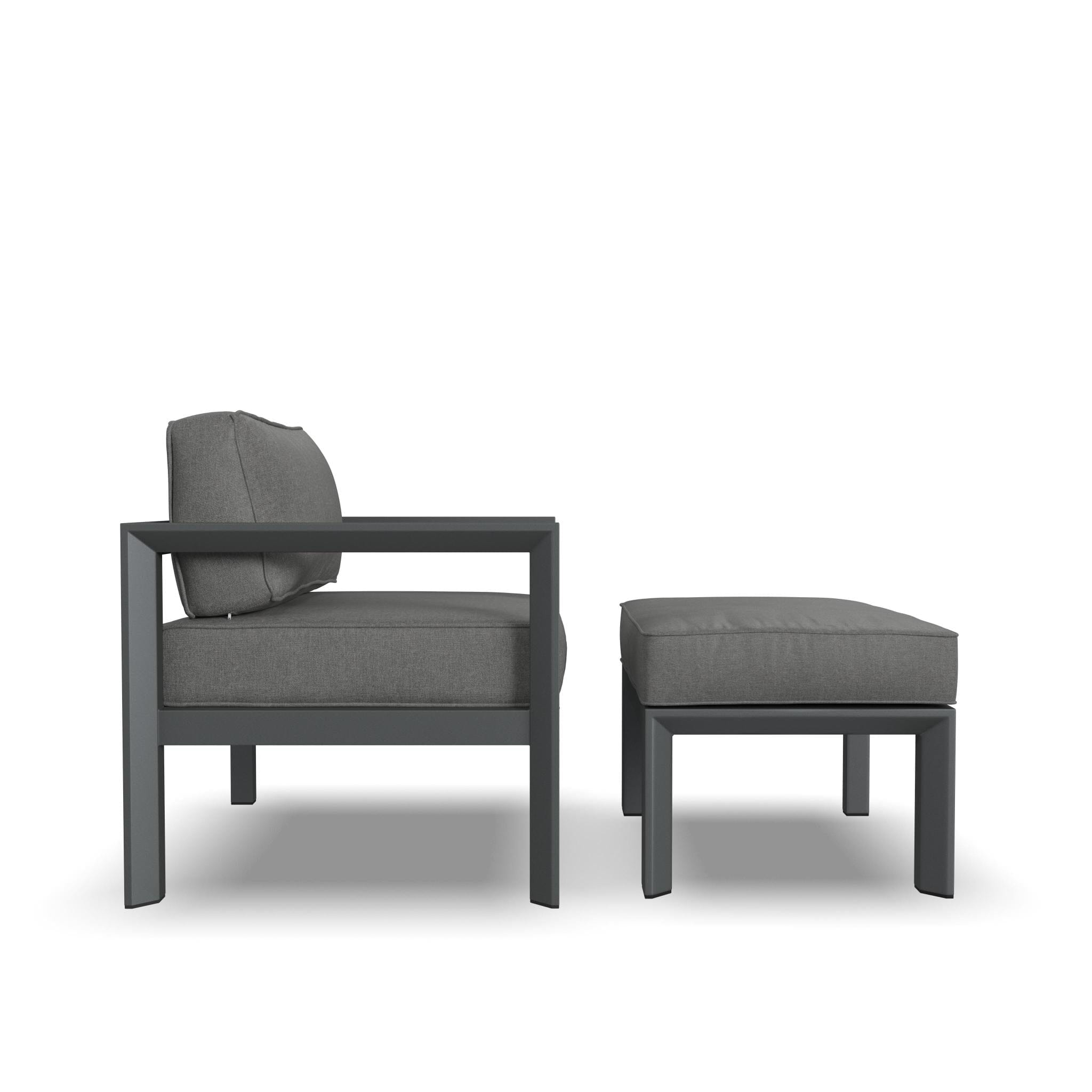 Grayton Modern & Contemporary Chair with Ottoman - Stylish Living Room Seating for Home & Office Comfort