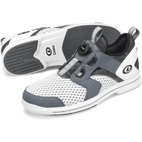 Dexter Men's DexLite Pro BOA Bowling Shoes - White/Grey - Right Hand - Perfect for League Play & Tournament Bowling