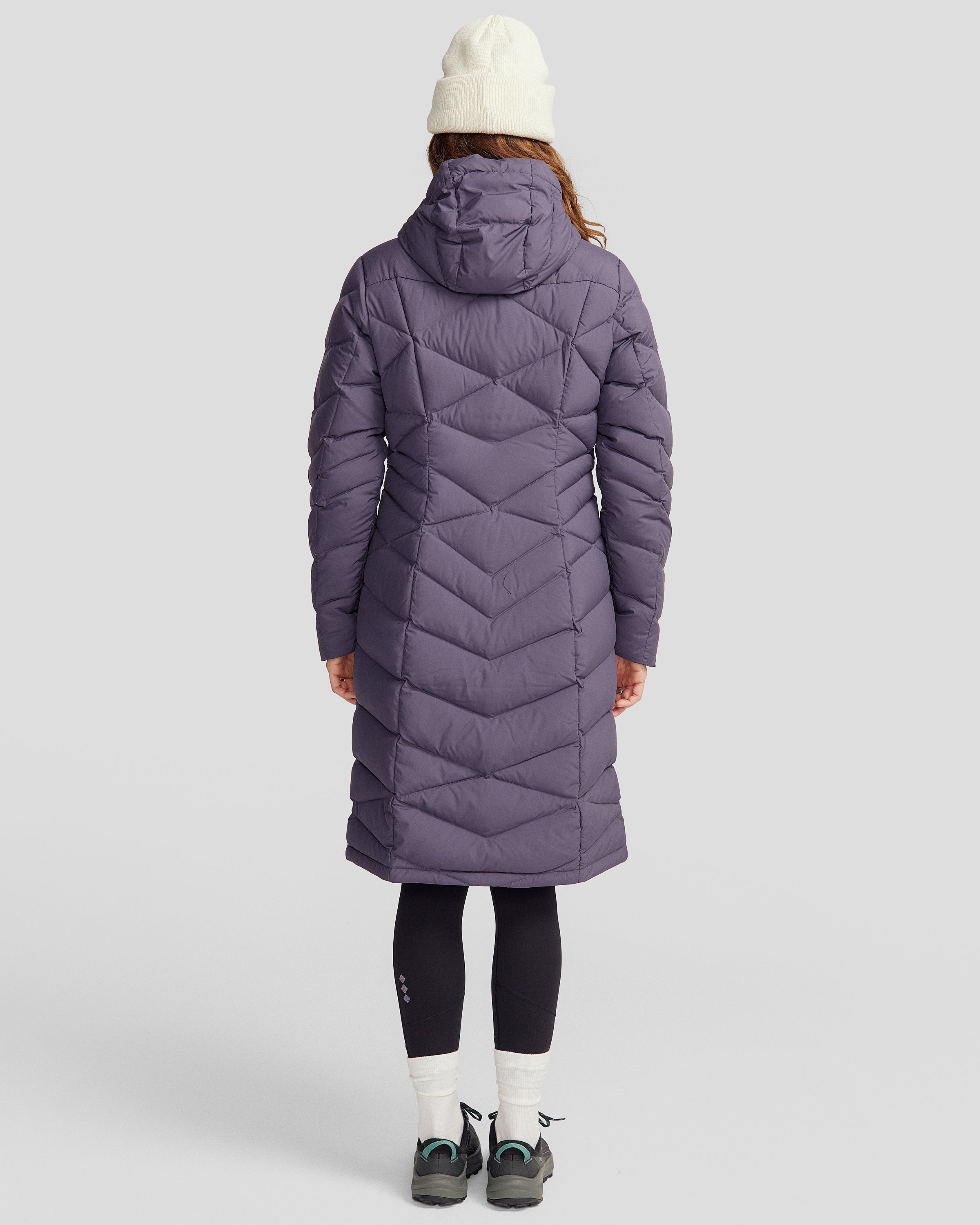 Winterburn Women's Longline Down Jacket v2 Orbit - Lightweight Warm Puffer Coat for Cold Weather, Fashionable Winter Outerwear for Hiking, Travel & Daily Use