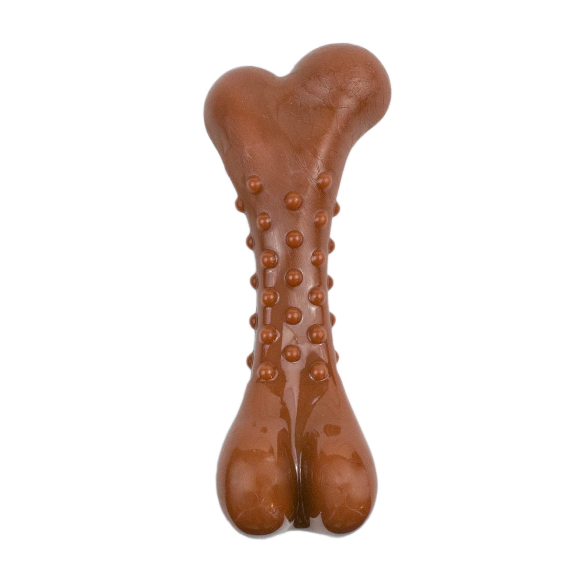 Territory BBQ Beef-Scented Chew Toy for Dogs - Medium Size, Durable Brown Dog Chew Toy for Aggressive Chewers - Perfect for Playtime, Training & Outdoor Activities