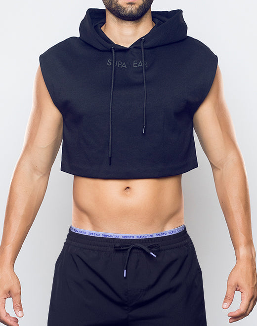 Supawear Women's Cropped Hoodie - Soft Fleece Pullover for Casual Wear, Gym, and Street Style Fashion