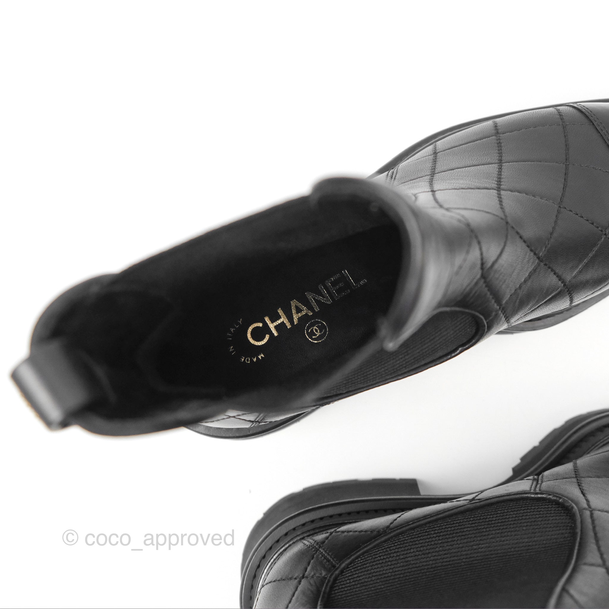 Chanel Quilted Black Leather Ankle Boots Women's Size 39 - Stylish & Comfortable for Casual Outings & Evening Events