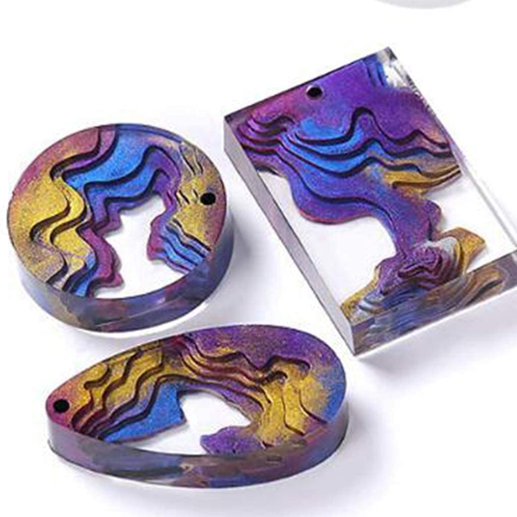 Creative Silicone Jewelry Mold - 19 Cavity Earring Keychain Pendant for Resin Epoxy DIY Crafts, Home Decor & Gifts (16.8x12.5cm)
