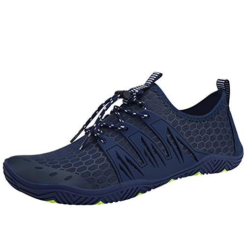 MAYZERO Water Shoes for Men & Women - Quick-Dry Swim Surf Shoes for Beach, Pool, Hiking | Wide Toe Aqua Shoes with Non-Slip Sole | Perfect for Water Sports, Yoga, Travel & Winter House Slippers