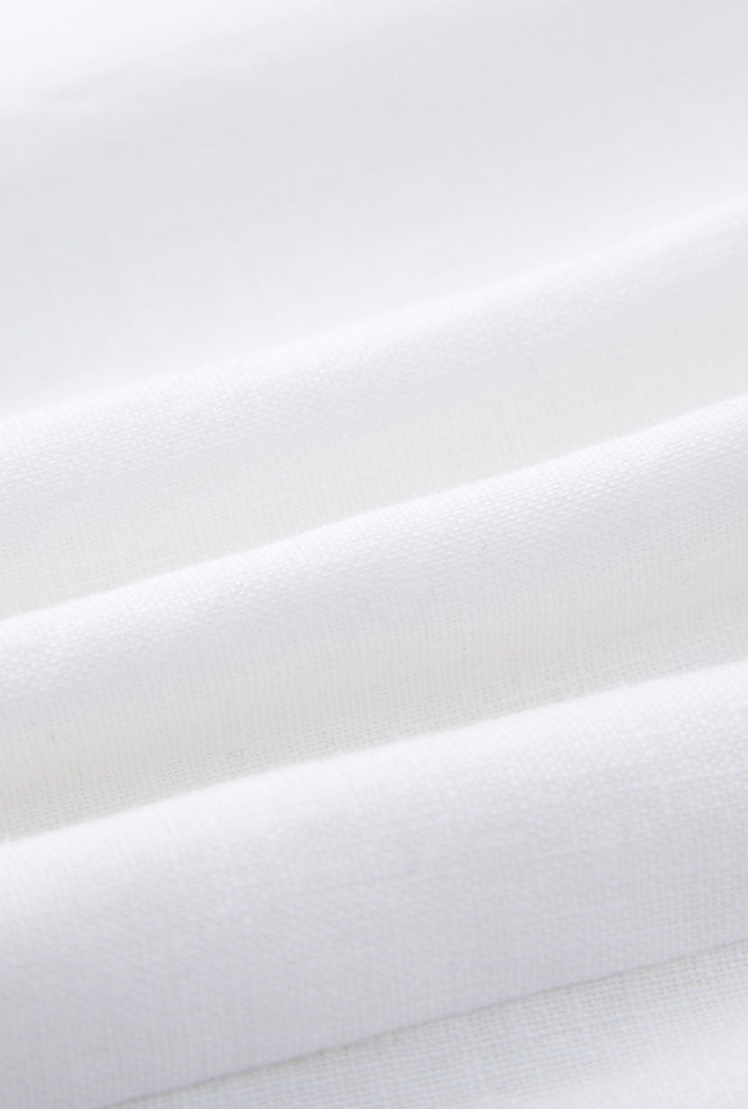 Jaque Linen Dress for Women - Breathable White Summer Maxi Dress - Perfect for Beach Vacations, Brunch Dates & Casual Outings