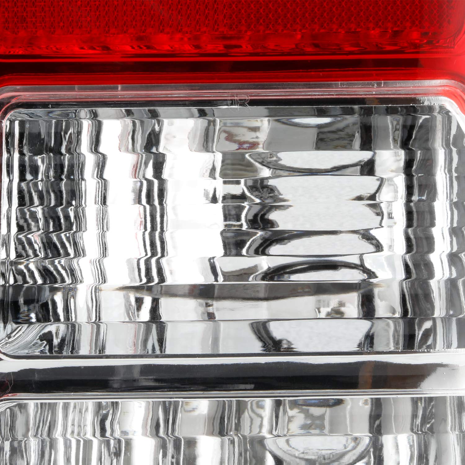 AKKON Chrome Red Clear Tail Lights Brake Lamps Pair - Compatible with 2005-2012 Nissan Pathfinder (Driver Left + Passenger Right) - Durable Replacement for Enhanced Visibility & Style - Perfect for Night Driving, Off-Road Adventures & Custom Car Upgrades