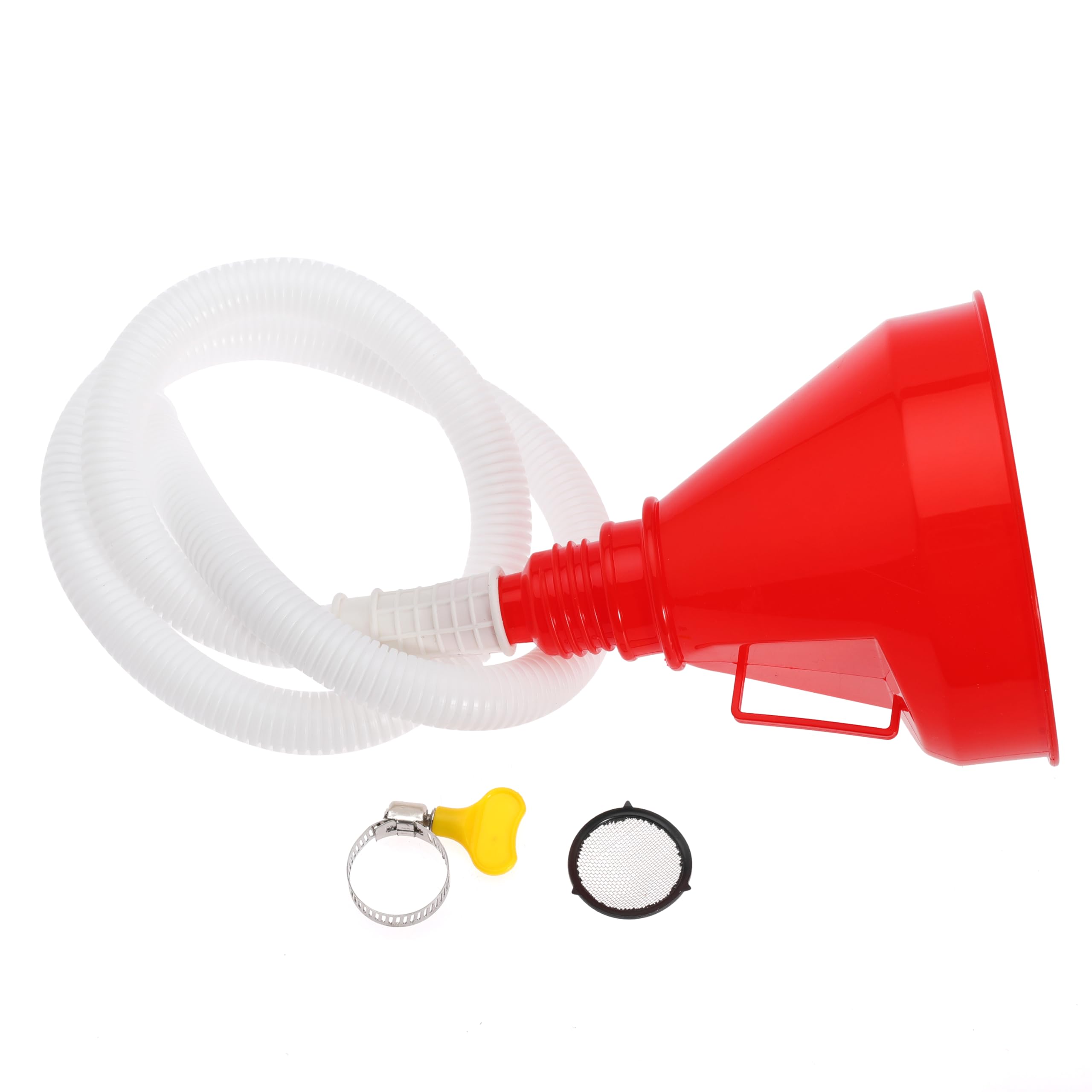 Flexible Wide Mouth Oil Funnel with Long Hose - Automotive Fuel Funnel for Gas, Diesel & Engine Fluids - Perfect for Car Maintenance & Fluid Transfer