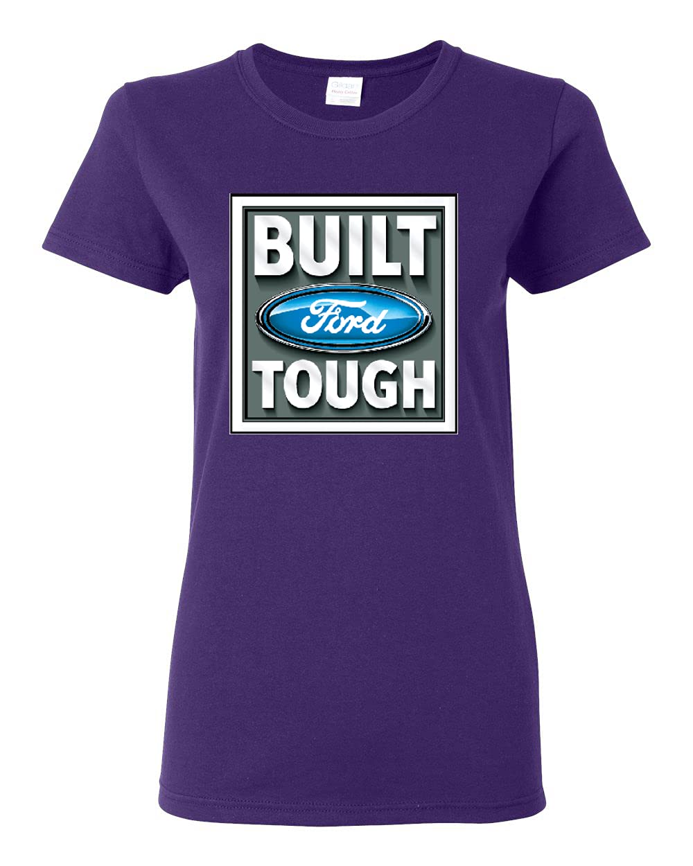 Official Ford Mustang Shelby Licensed Graphic T-Shirt for Women | Classic Cars & Trucks Collection | Built Ford Tough Logo Tee for Casual Wear & Car Enthusiast Outfits