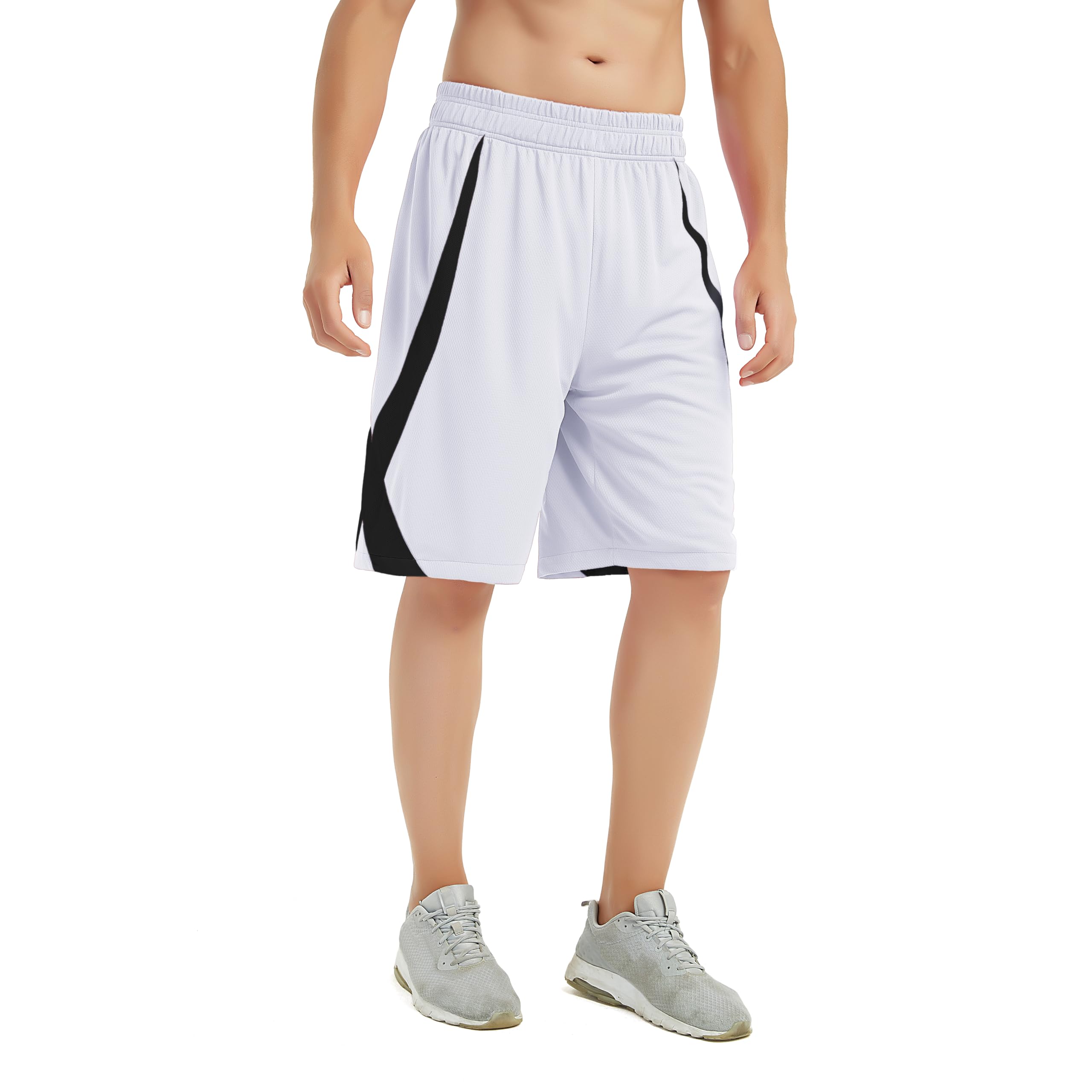 TopTie Men's Lounge Walking Shorts - Comfortable Pajama Active Shorts for Relaxation & Sports, No Pockets Flag Football Shorts, MMA Training Shorts - Perfect for Home, Gym & Outdoor Activities