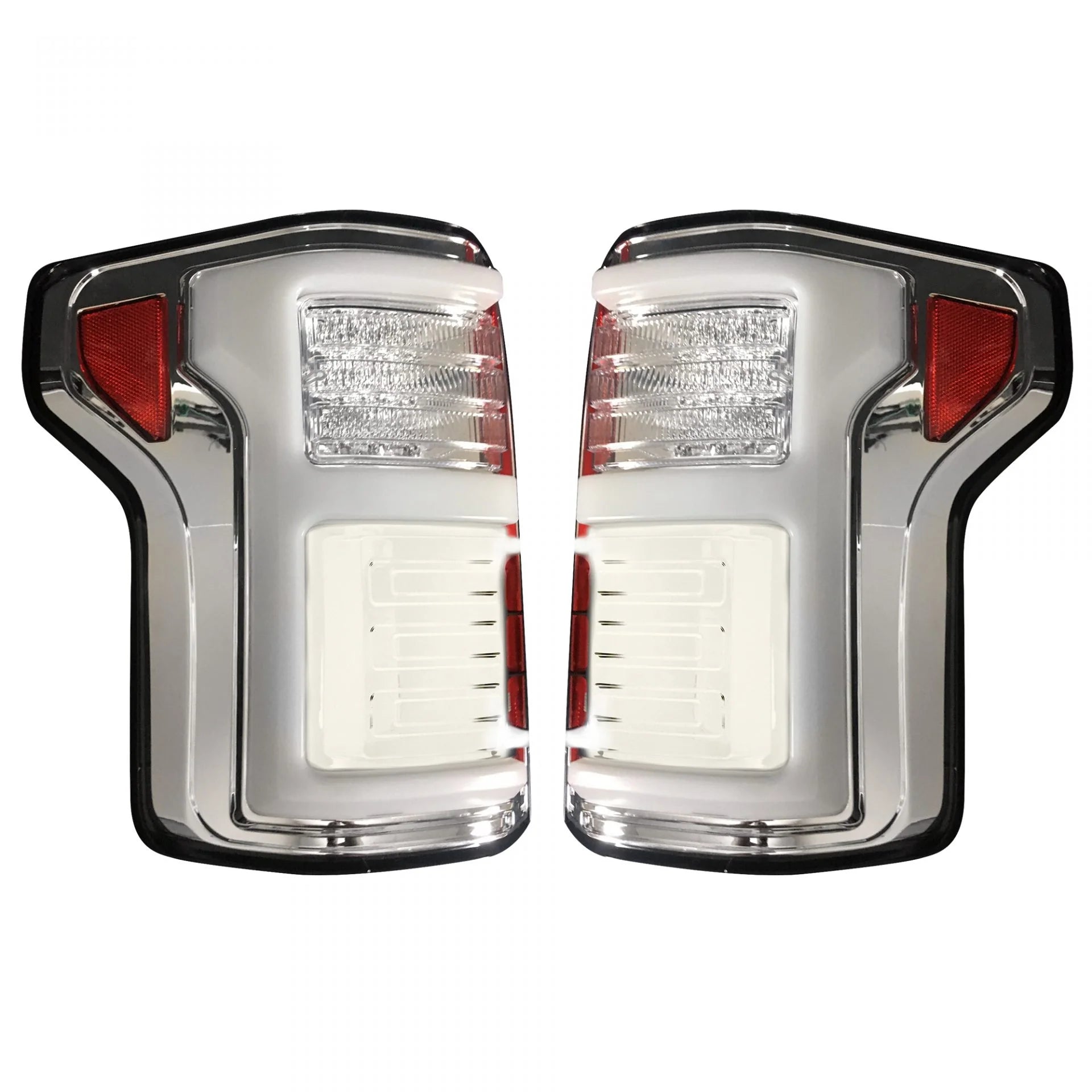 Ford F150 2018-2020 LED Tail Lights - OEM Replacement with Clear OLED Design - Perfect for Truck Upgrades & Night Driving Safety