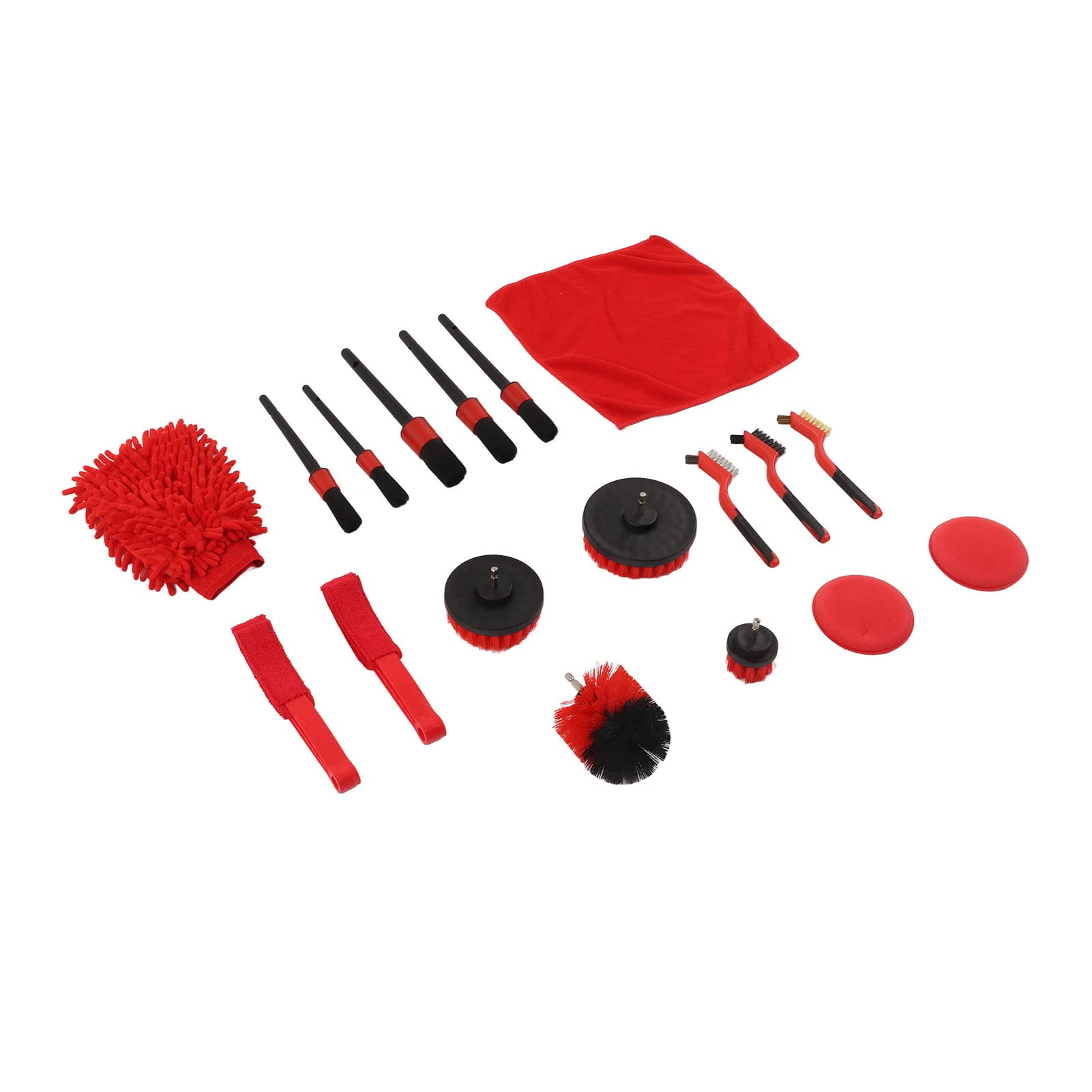 Premium 18-Piece Car Detailing Kit - Microfiber Gloves, Scratch-Free Tools for Interior & Exterior Cleaning | Complete Auto Care Set for Car Washing, Polishing & Detailing